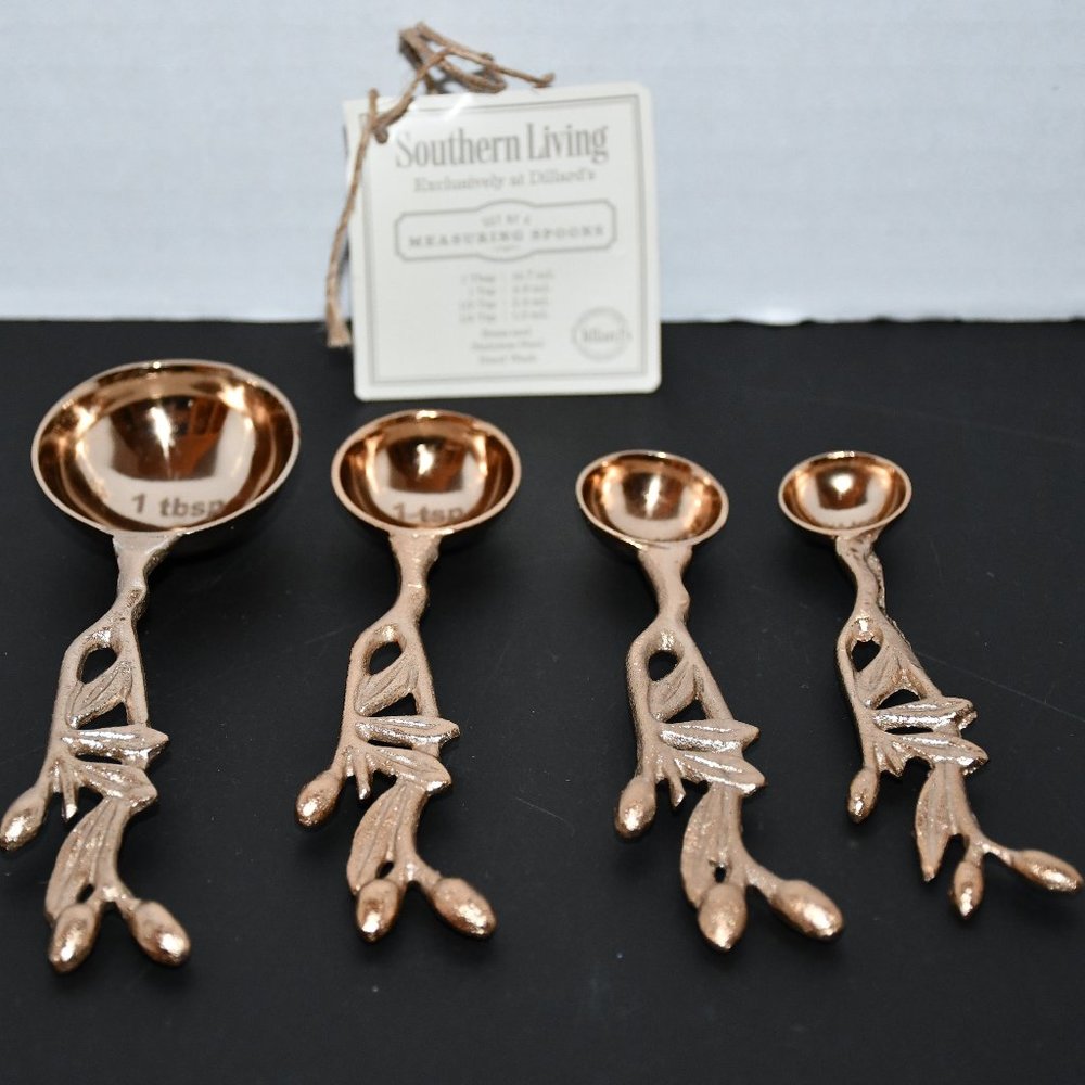 Southern Living Festive Fall Set of Leaf Measuring Spoons #F21FTDE2315 NWT